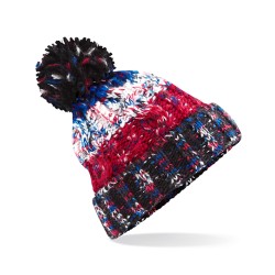 Corkscrew Pom Pom Beanie