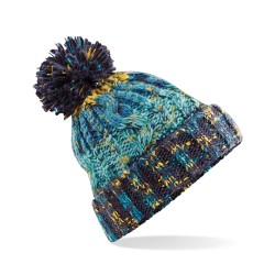 Corkscrew Pom Pom Beanie