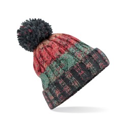 Corkscrew Pom Pom Beanie