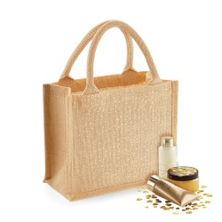 Shimmer Jute Mini Gift Bag