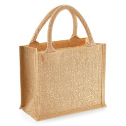 Shimmer Jute Mini Gift Bag