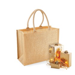 Shimmer Jute Shopper