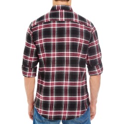 Woven Plaid Flannel Shirt