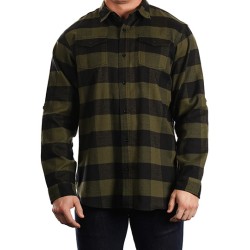 Woven Plaid Flannel Shirt