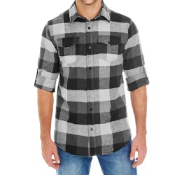 Woven Plaid Flannel Shirt