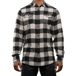 Woven Plaid Flannel Shirt