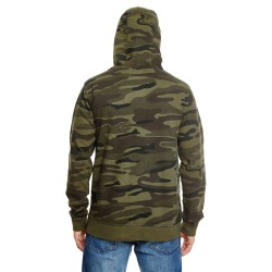 Full Zip Camo Hooded Sweat Jacket