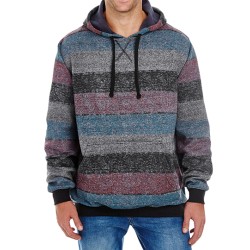 Printed Striped Marl Pullover