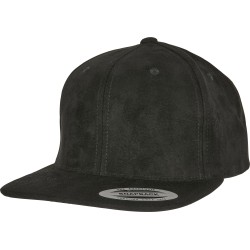 Suede Leather Snapback