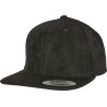 Suede Leather Snapback