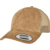 Suede Leather Trucker Cap