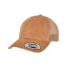 Suede Leather Trucker Cap