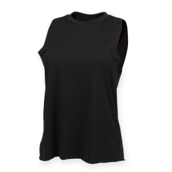 Women´s High Neck Slash Armhole Vest