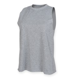 Women´s High Neck Slash Armhole Vest