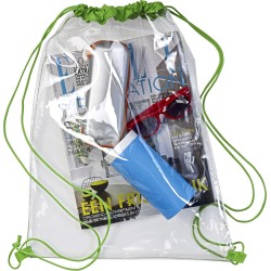 Transparent PVC Drawstring Backpack