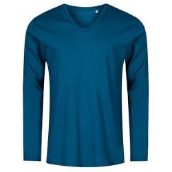 Men´s V-Neck T-Shirt Long Sleeve