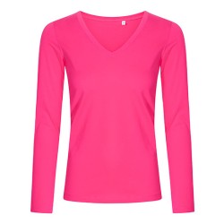 Women´s V-Neck T-Shirt Long Sleeve