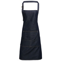 Jeans Stitch Denim Bib Apron