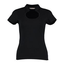 Women`s Regular Fit Keyhole Neck Top