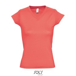 Women´s V-Neck-T-Shirt Moon