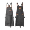 Bib Apron Canvas With Decorative Label