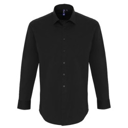 Men´s Stretch Fit Poplin Long Sleeve Cotton Shirt