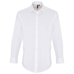 Men´s Stretch Fit Poplin Long Sleeve Cotton Shirt