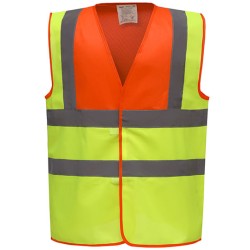 Hi-Vis 2 Bands & Braces Waistcoat