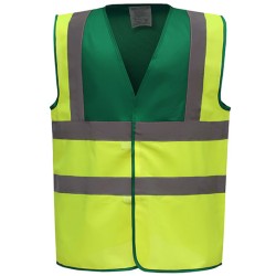 Hi-Vis 2 Bands & Braces Waistcoat