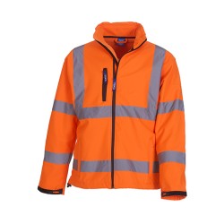 Hi-Vis 2 Bands & Braces Softshell Jacket