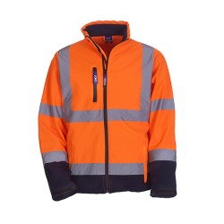 Hi-Vis 2 Bands & Braces Softshell Jacket