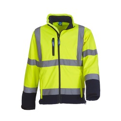 Hi-Vis 2 Bands & Braces Softshell Jacket