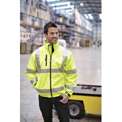 Hi-Vis 2 Bands & Braces Softshell Jacket