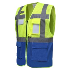 Hi-Vis Top Cool Recycled Open Mesh Executive Waistcoat