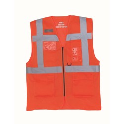 Hi-Vis Top Cool Recycled Open Mesh Executive Waistcoat