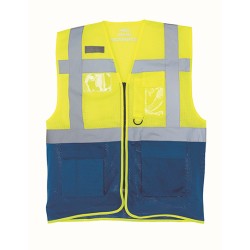 Hi-Vis Top Cool Recycled Open Mesh Executive Waistcoat