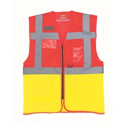 Hi-Vis Top Cool Recycled Open Mesh Executive Waistcoat