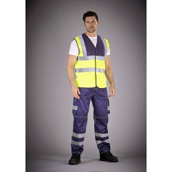 Hi-Vis Cargo Trousers With Knee Pad Pockets