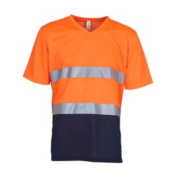 Hi-Vis Top Cool Super Light V-Neck T-Shirt