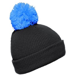 Pompon Hat With Brim