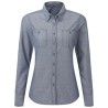 Women´s Organic Chambray Fairtrade Long Sleeve Shirt