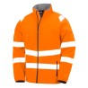Recycled Printable Safety Softshell Jacket
