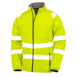 Kurtka odblaskowa softshell z recyklingu