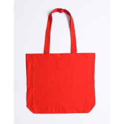 Cotton Bag Side Fold Long Handles