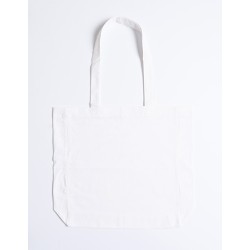 Cotton Bag Side Fold Long Handles