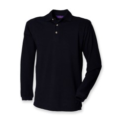 Long Sleeved Cotton Piqué Polo Shirt