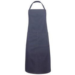 Bib Apron Jeans-Style With Pocket