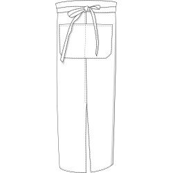 Bistro Apron With Split And Front Pocket