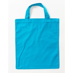 Cotton Bag Colored Short Handles