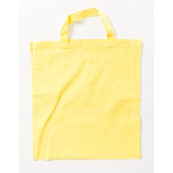 Cotton Bag Colored Short Handles